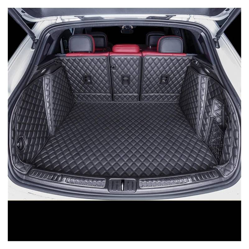 Kofferraummatten Kompatibel MitPo-rsche*Ma-can*2014-2022 Kofferraummatten Custom Auto Leder Accesorios(Black) von Bieqiair