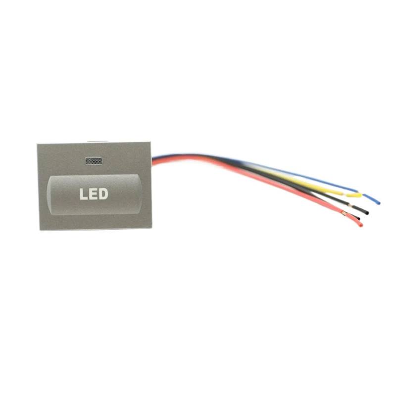 Silbriges Auto-LED-Radar-Nebelscheinwerfer, Wärme-Lenkrad, Elektrischer Spiegel, Heizungsschalter, Kompatibel Mit Fo Cus 2 2004–2010 Mk2 Transit(LED) von Bieqiair