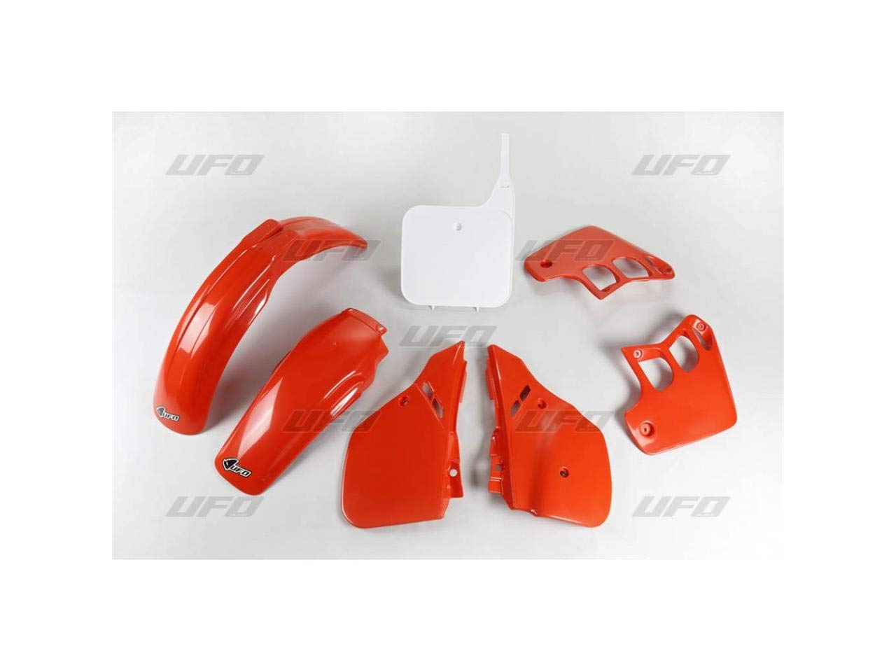 BIHR UFO Plastic Kit OEM Color HON CR125R 1989-1990 Orange Kunststoff Klassisch Front Motorrad von Bihr