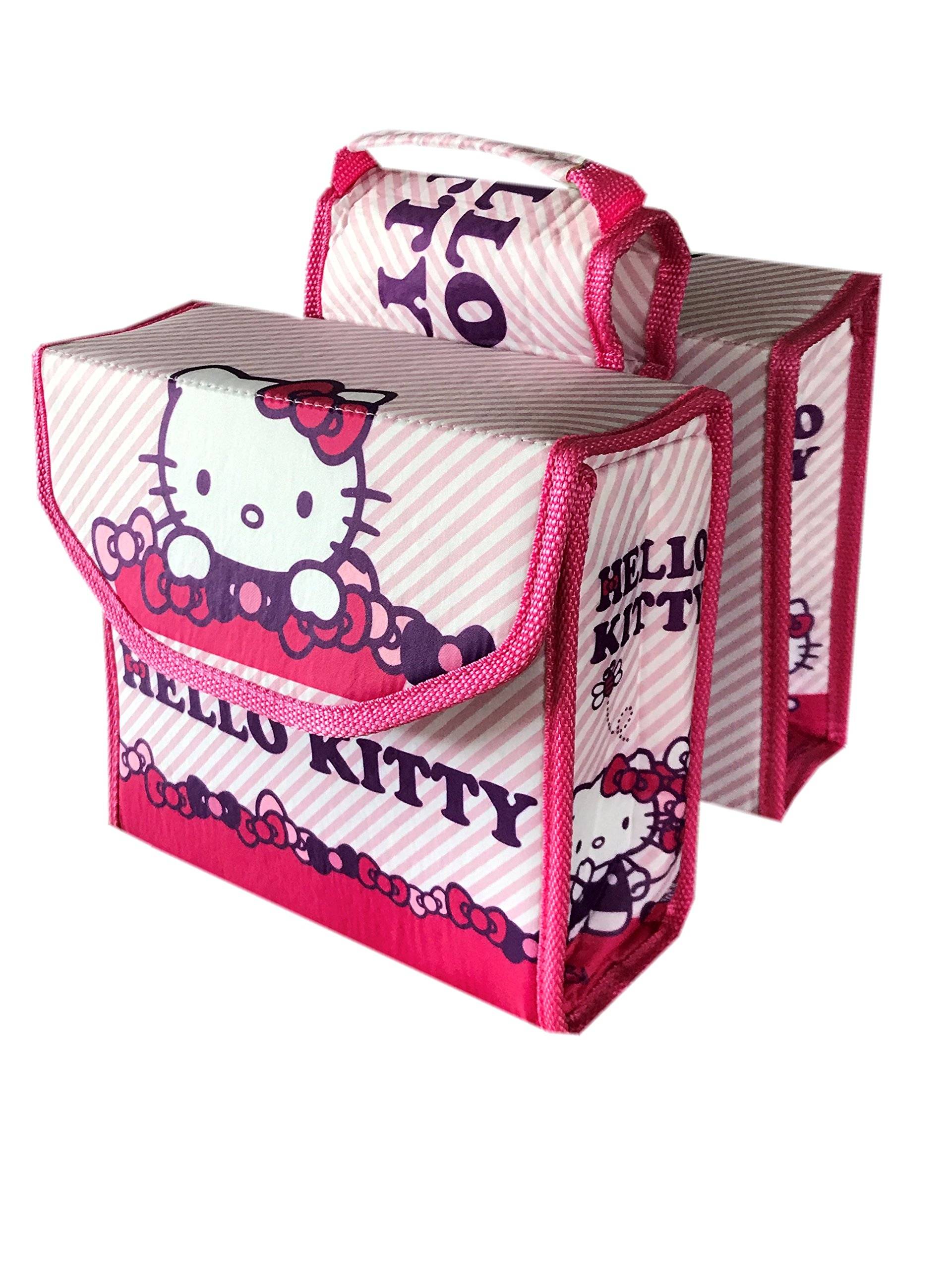 Bike Fashion Hello Kitty Kinderfahrrad Fahrradtasche - Packtasche - Doppeltasche - Doppelpacktasche von Bike Fashion
