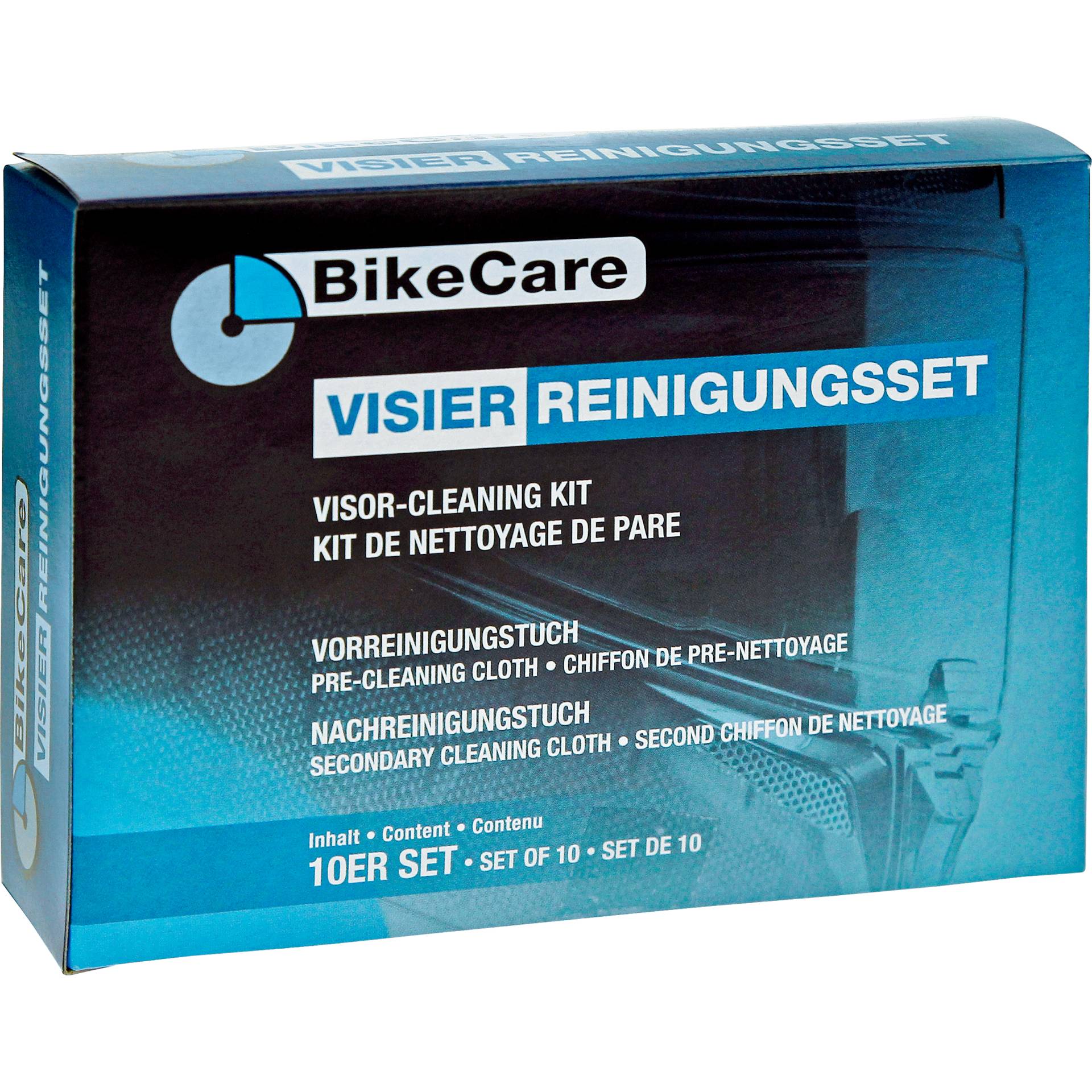 BikeCare Visier-Reinigungstücher 10er Pack von BikeCare