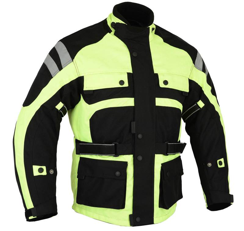 Bikers Gear UK Infinity Thermo-Motorradjacke hochsichtbar - Wasserdicht & belüftet - Protektoren - 6XL von Bikers Gear Australia