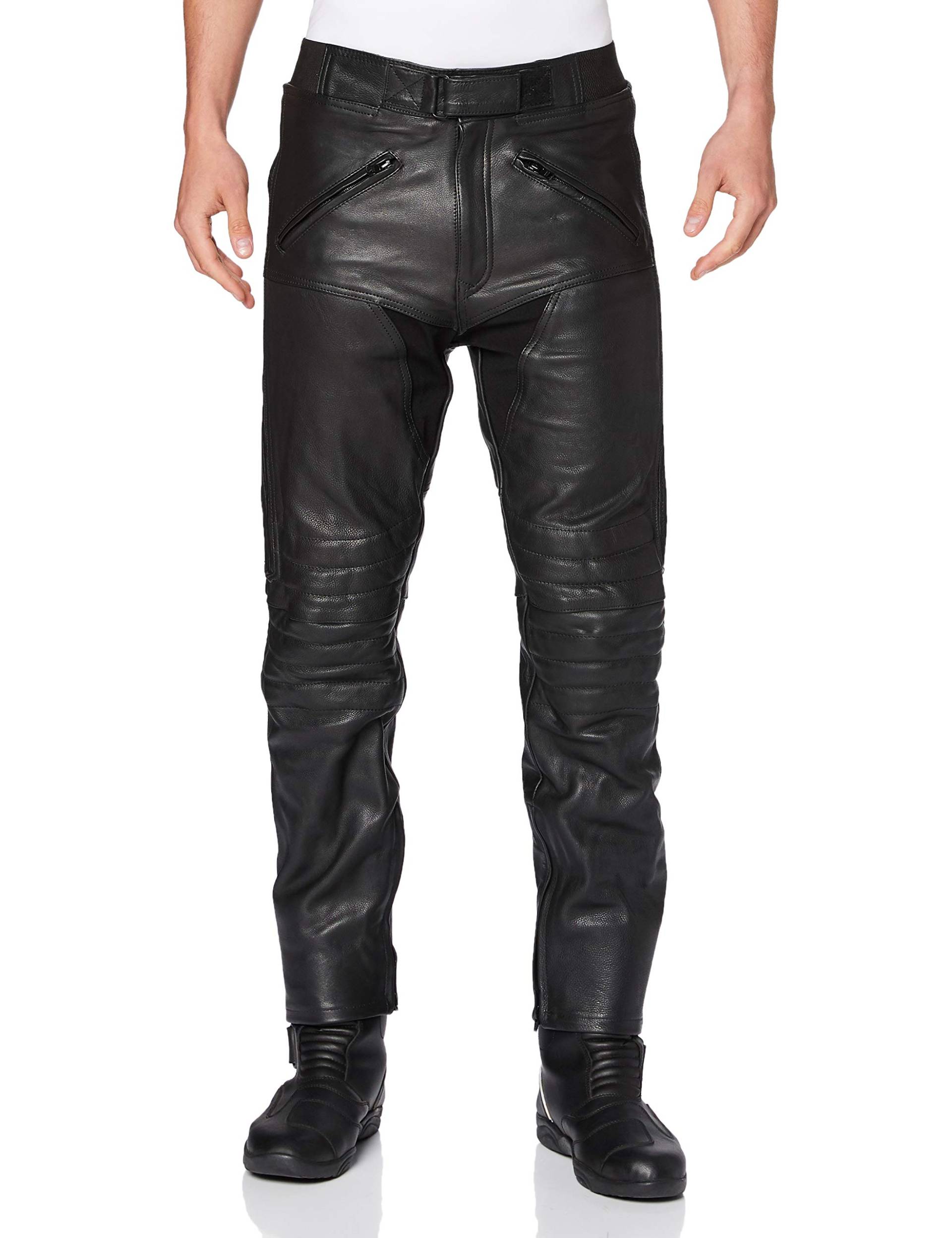 Bikers Gear Australia Herren weiche Premium-Motorradhose aus Leder,LT1004,Schwarz,EU(44L),UK(34S) von Bikers Gear