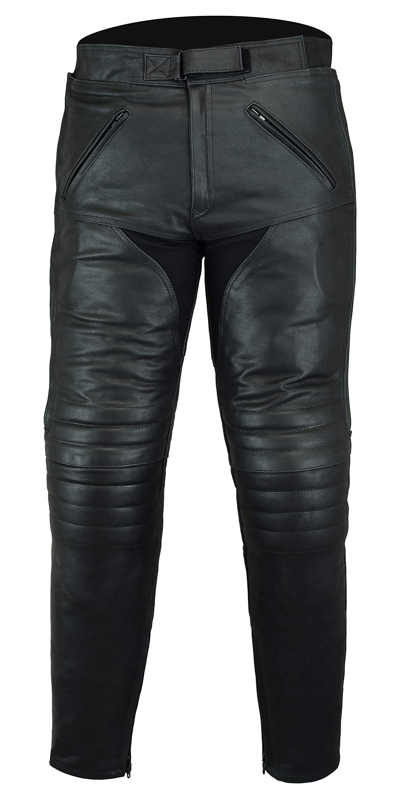 Bikers Gear Australia Herren weiche Premium-Motorradhose aus Leder,LT1004,Schwarz,EU(46XL),UK(36S) von Bikers Gear Australia