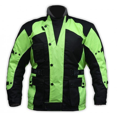 Bikers Gear Australia Strapazierfähige Avalanche wasserdichte Textiljacke mit abnehmbarer Panzerjacke CE1621-1 Hi-Viz, Größe 7XL von Bikers Gear