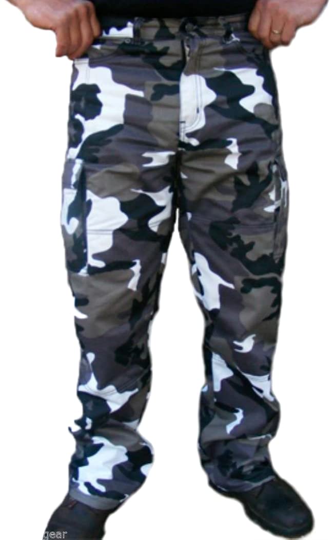 Bikers Gear - Motorrad-Jeans/Cargohose - Kevlar - CE-Protektoren - Camouflage - EU 42 kurz von Bikers Gear