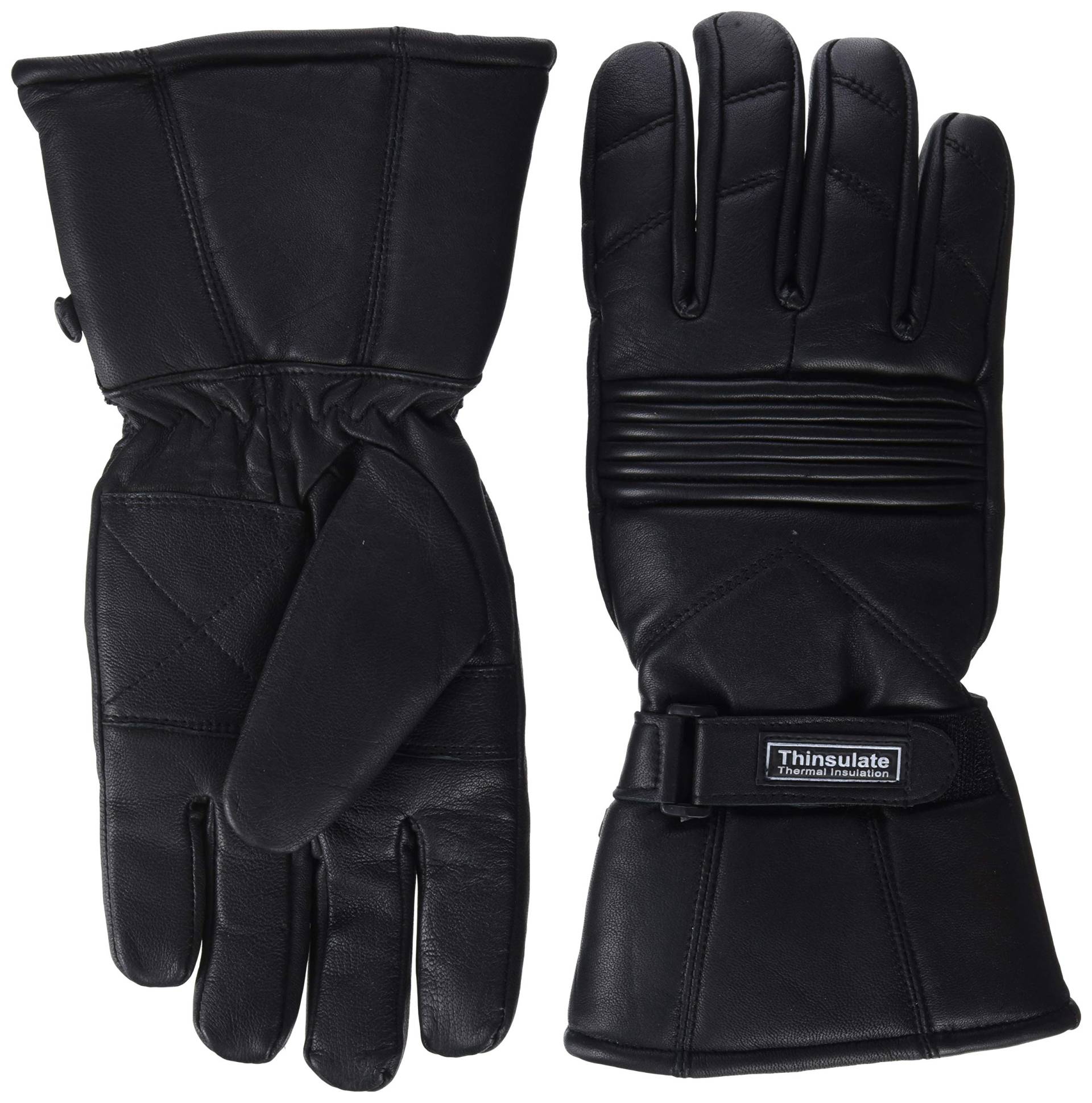 Herren Thermo-Handschuhe Leder Wasserdicht Innenfutter Für Motorrad & Winter Thinsulate - M von Bikers Gear Australia