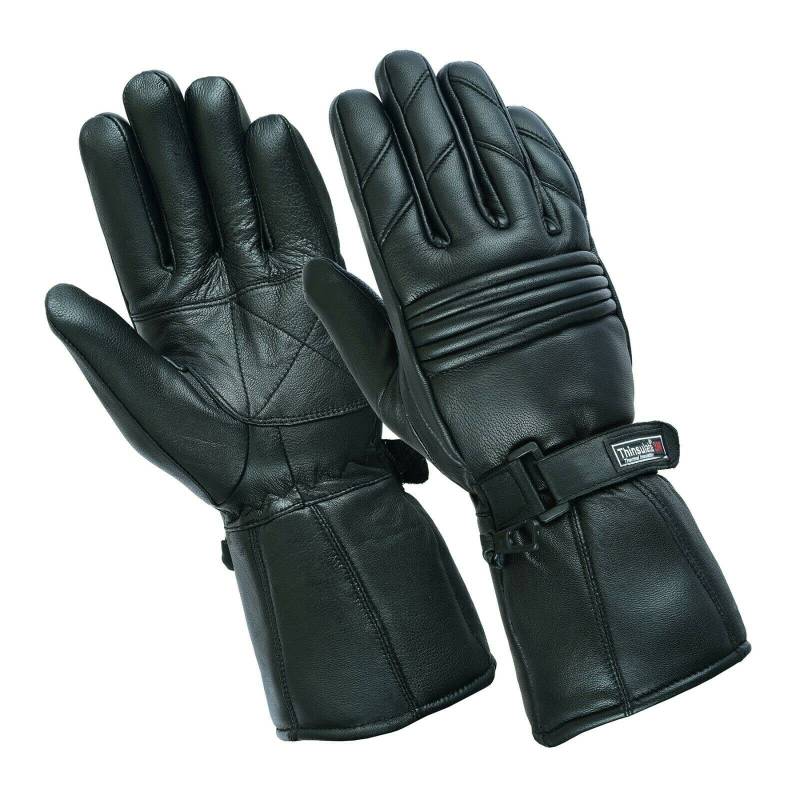 Mens Leather Winter Thermal Labelled Waterproof Inserts Thinsulate Motorcycle Gloves XL von Bikers Gear Australia