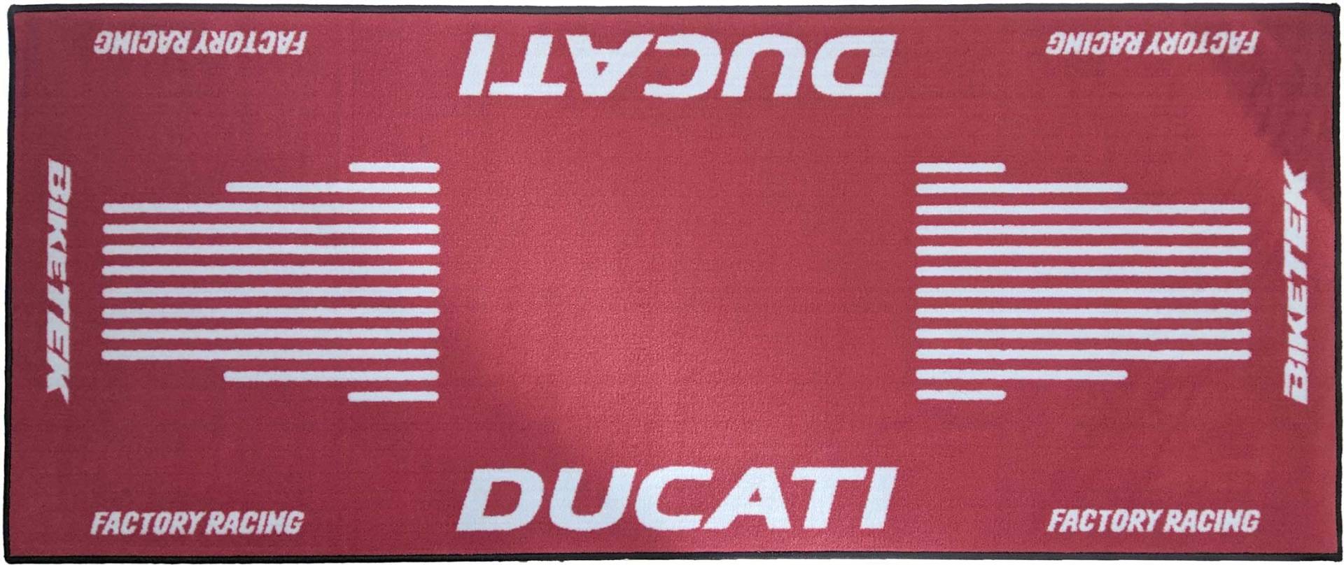 Biketek-Garagenmatte, 3 Ducati-Logo, 190 x 80 cm von CASEIER