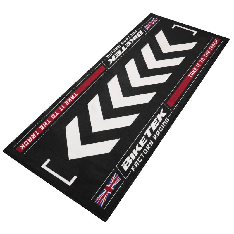 BikeTek Motorrad Werkstatt Pit Garage Matte Union Jack 190x80cm von Biketek