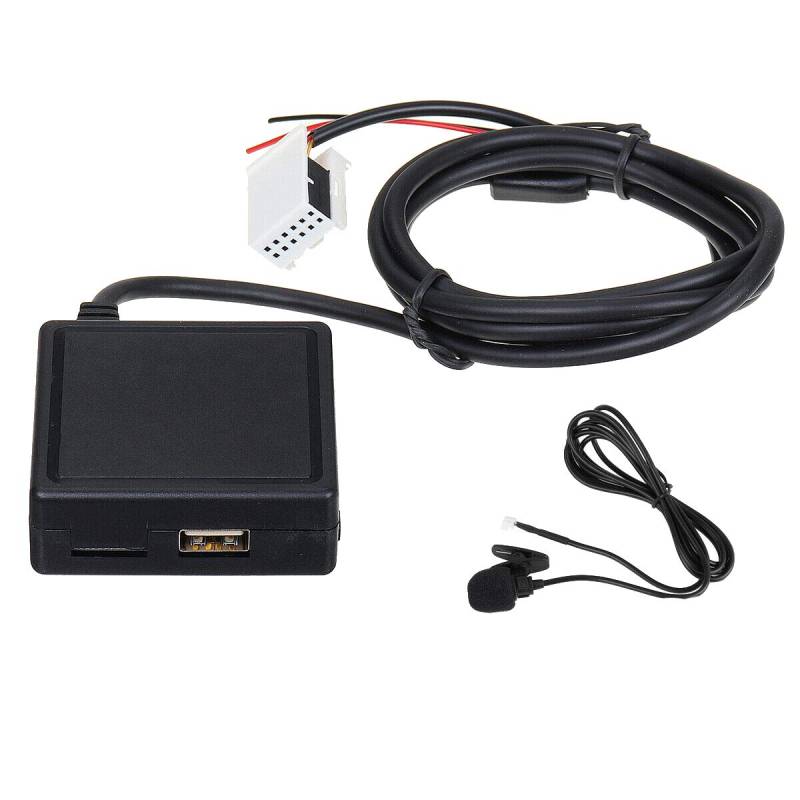 Bikevista Auto HiFi Audio Bluetooth 5.0 Modul AUX Mikrofon Kabel Adapter Radio Stereo für C2 307 408 807 1007 von Bikevista