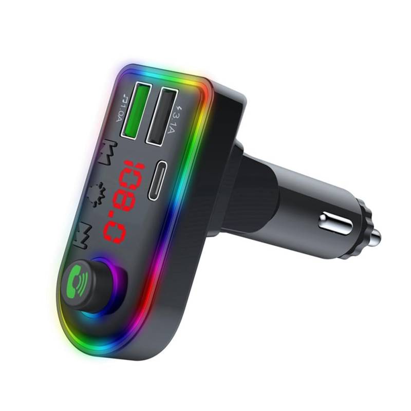 Bikevista F8 Bluetooth Auto MP3-Player FM Transmitter mit 3.1A Schnellladung 5.3 HD Bluetooth Auto MP3-Player von Bikevista