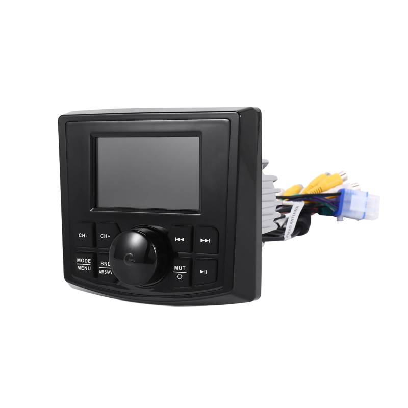 Bikevista Marineradio MP5 Bootsradio Stereo 3-Display Media Video Player Wasserdicht Bluetooth AUX AM FM RDS für ATV UTV von Bikevista