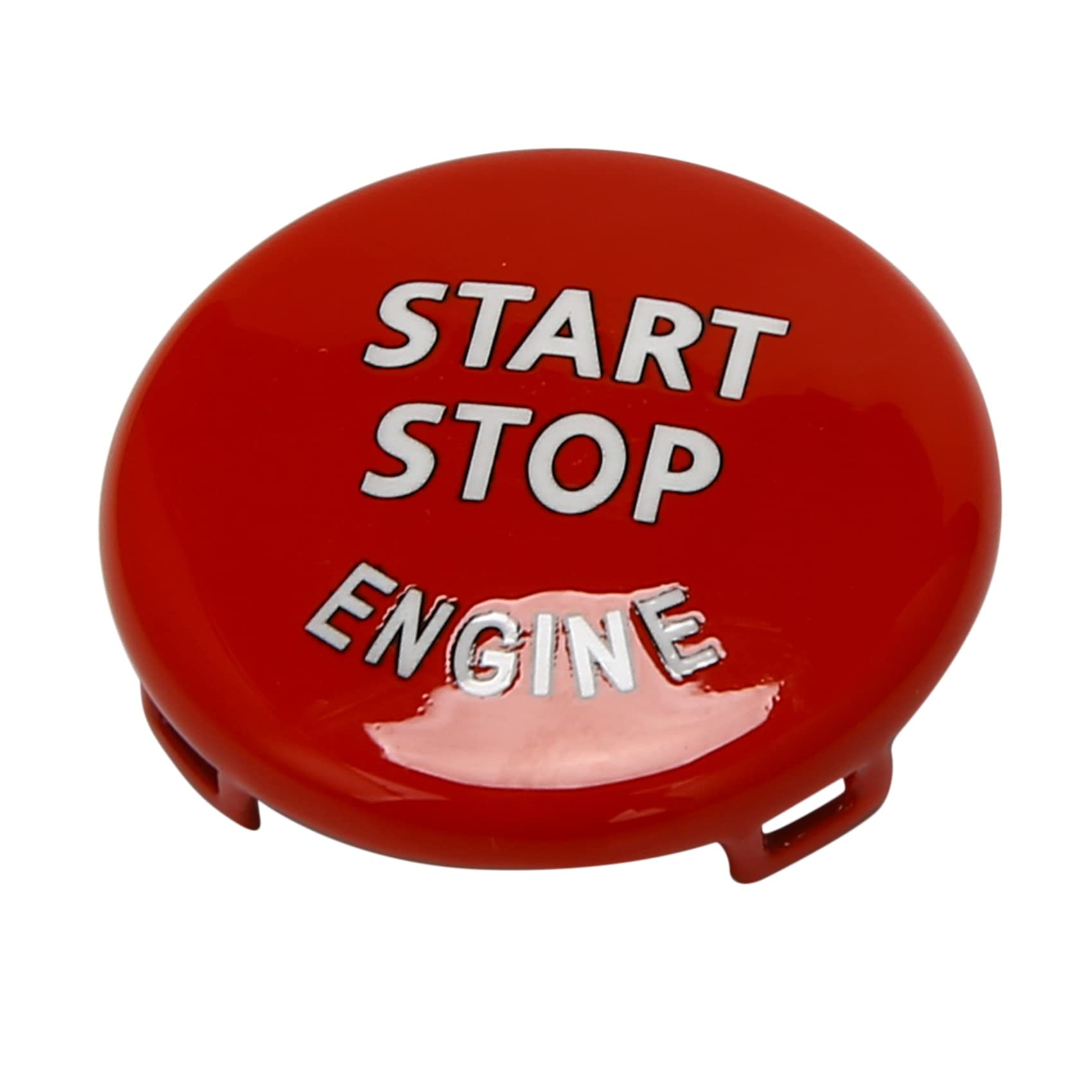 Bikevista Start Stop Engine-Taste Druckknopf Zündschalter Abdeckung Für X1 X3 X5 X6 Z4 (E84, E83, E70, E71, E89) 1 3 5 Serie (E87, E90 / E91 / E92 / E93, E61) (Rot) von Bikevista