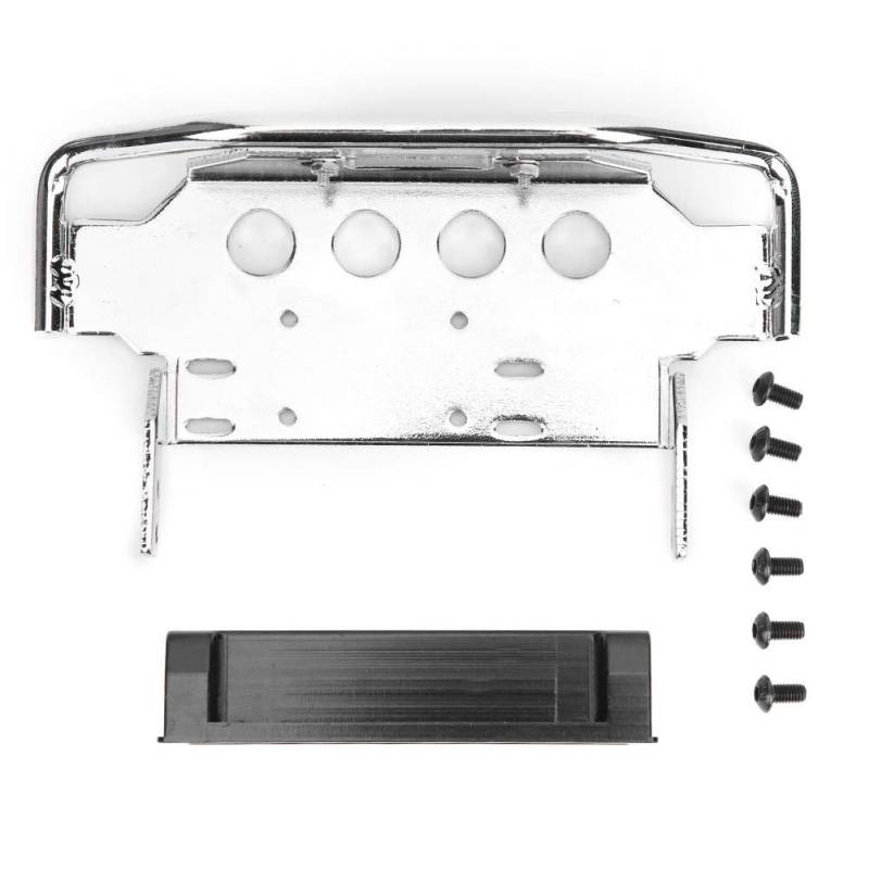 RC Front Lower Bumper Metall Ersatzzubehör Teile Passend für TRAXXAS TRX-4 G500 TRX-6 G63(Silber) von Bilinli