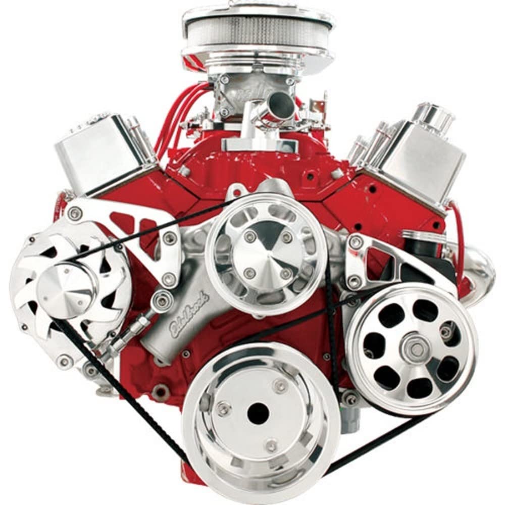 Billet SPEC Serpentine Conversion SBC Mid Mount Alt & P/S (Keyway) von Billet Specialties