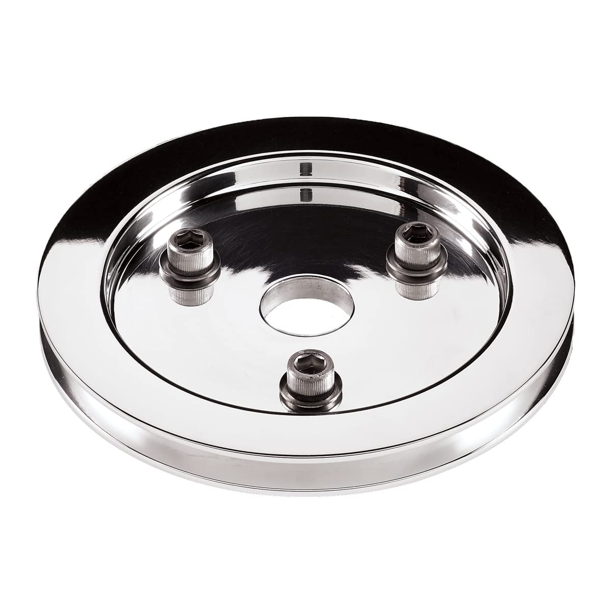 Billet Specialties 79210 BBC 1 GRV Crank Pulley LWP Polished von Billet Specialties