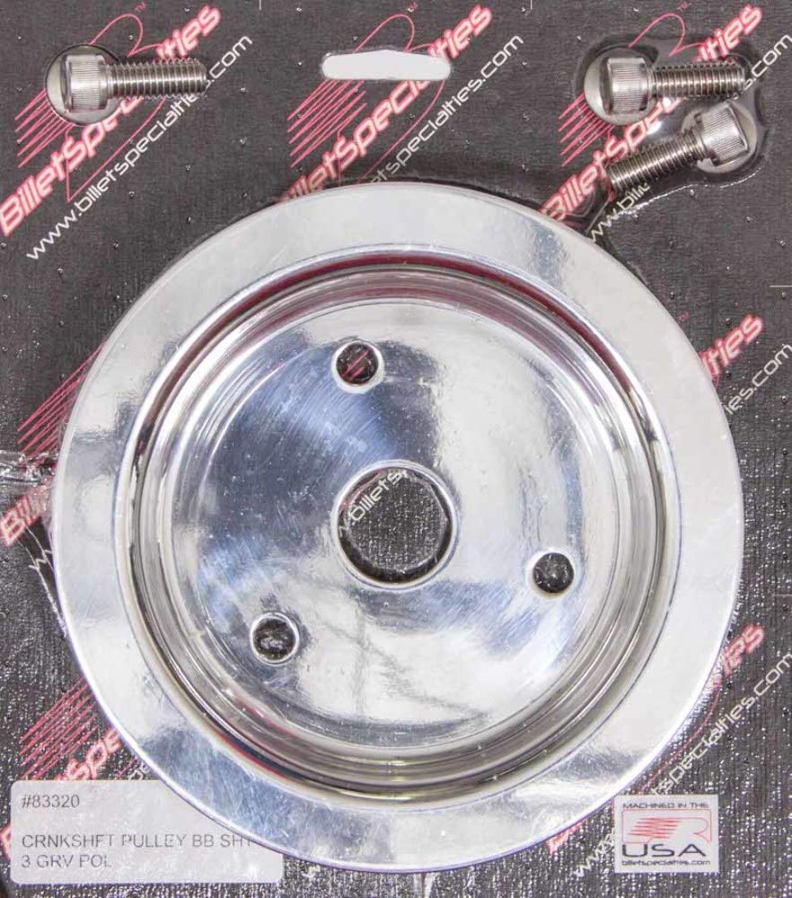 Billet Specialties 83320 Polished BBC 3 Groove Lower Pulley von Billet Specialties