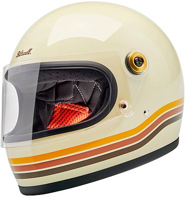 Biltwell Gringo S Vintage Desert Spectrum, Integralhelm - Orange/Rot/Weiß - L von Biltwell