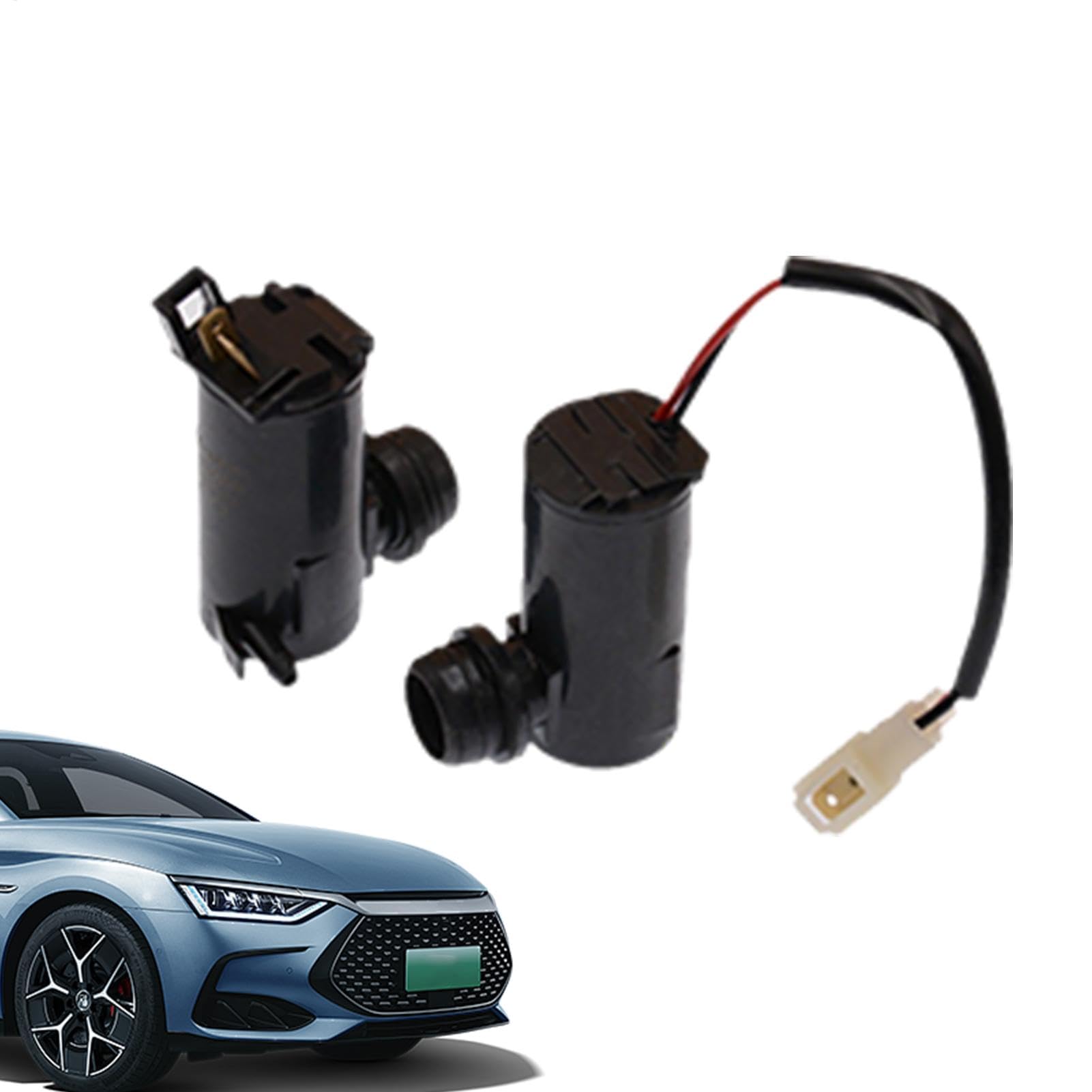 Biniveil Scheibenwaschmotorpumpe – effektives Wassersprühmotor-Zubehör mit Draht, Scheibenwischer und Unterlegscheiben, 12 V/24 V, Kompatibilität für Auto, SUV, LKW von Biniveil