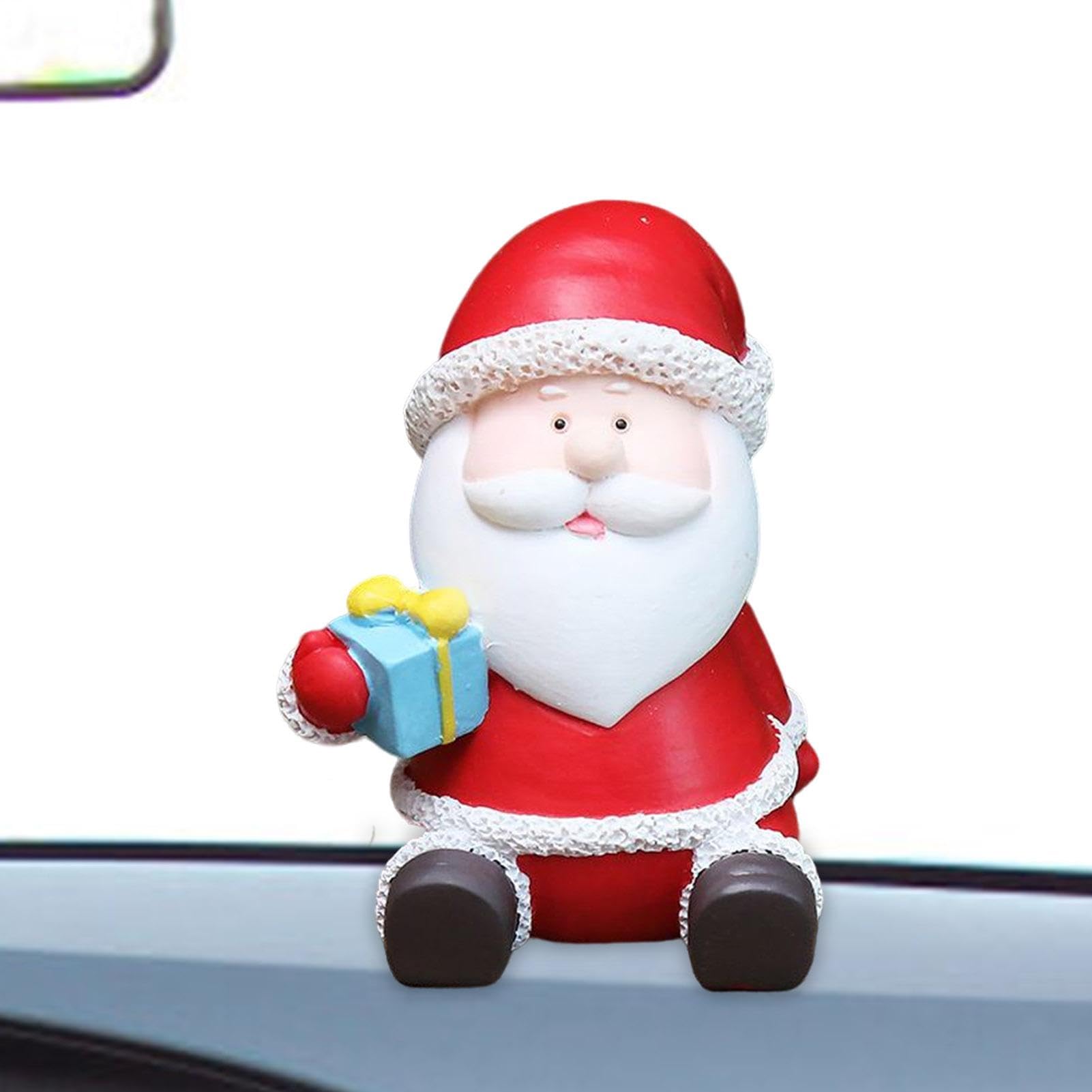 Biniveil Weihnachtsmann-Autoornament | Modische süße Auto-Accessoires - Dekorations-Dashcams für Autos, Autoinnenzubehör, Desktop-Ornamente, Harz für Weihnachtsbaum und Tisch von Biniveil