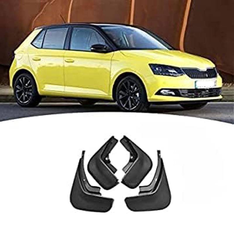 4 Stück Schmutzfänger Auto für Skoda Fabia MK2 MK3 2007-2018 2019 2020, Vorne und Hinten Spritzschutz Kotflügel Protection Styling ZubehöR,2015-2020 von BioNyt