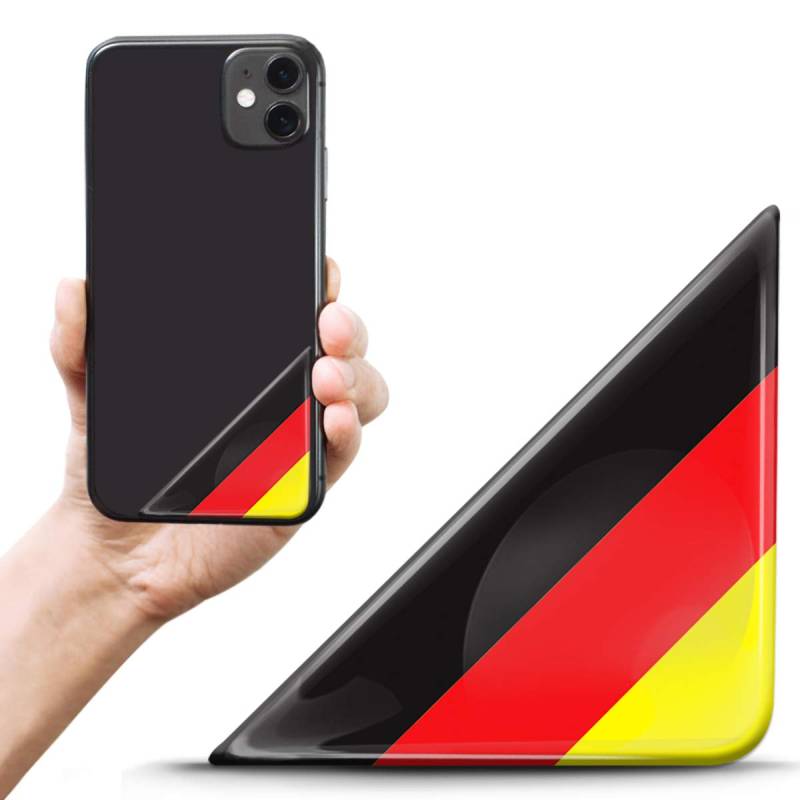 Biomar Labs 2 x 3D Gel Silikon Aufkleber Nummernschild Kennzeichen Tuning Auto Helm Tablet Laptop Handy Deutschland Flagge Fahne F 138 von Biomar Labs