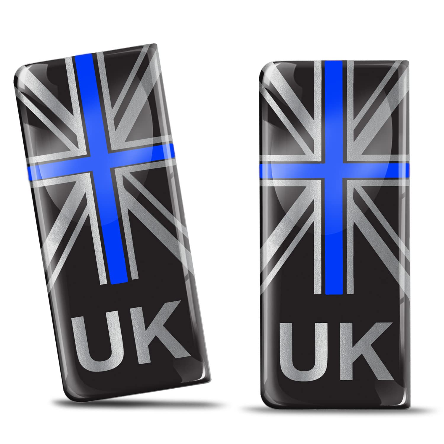 Biomar Labs 2 x Aufkleber Nummernschild Kennzeichen Großbritannien UK United Kingdom Brexit Auto Motorrad JDM Tuning QS 7 von Biomar Labs