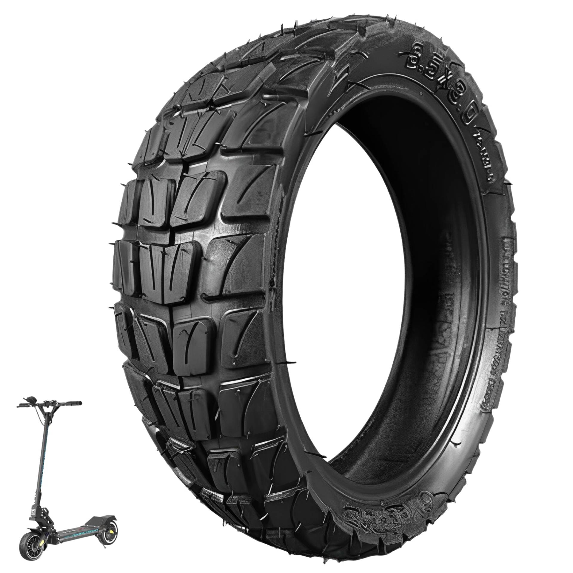 BITUME | 8.5x3 Zoll Semi Off Road Reifen für Dualtron Mini Elektroroller und Speedway Leichtgewicht | Innendurchmesser 155 mm oder 6,1 Zoll | Luftkammer Nicht enthalten von Bitume