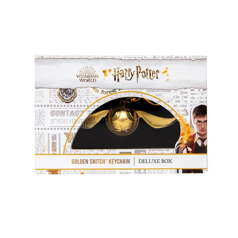 Bizak Harry Potter Schlüsselanhänger Snitch Gold 12cm - Nimm es überallhin - Deluxe Edition für jeden Sammler geeignet - Kommt mit Samtbox und Magnetverschluss (64118450) von Bizak