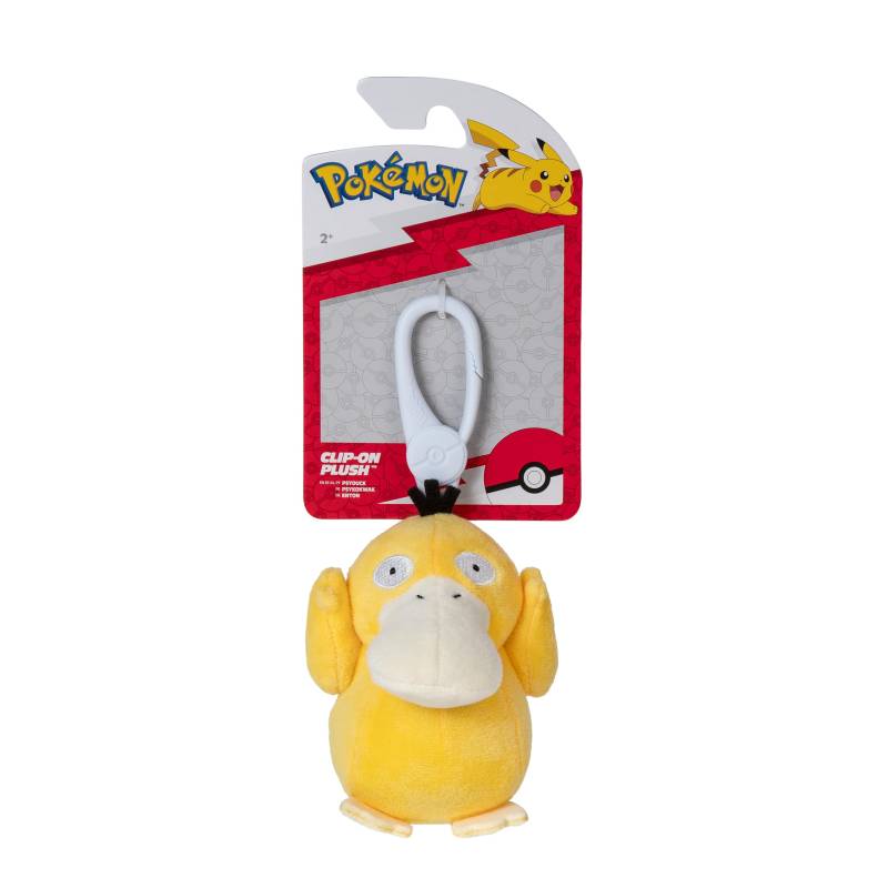 Bizak Pokemon Plüschanhänger Psyduck Schlüsselanhänger mit Mini Plüsch Spielzeug für Schlüssel Rucksack Offizielle Anime Lizenzprodukt Geschenk für Kleinkinder oder Erwachsene (63225177-4) von Bizak