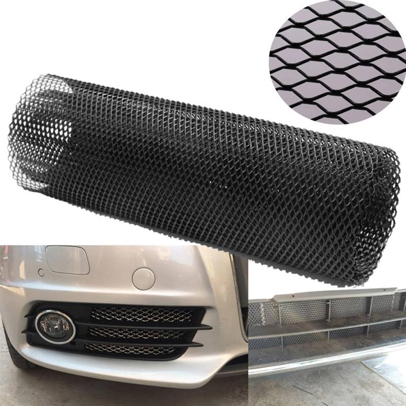 8 x 25 mm Aluminium-Mesh-Grillabdeckung, Auto-Stoßstangen-Haube, Karosserie-Set, Lüftungsgitter, Netz, Autotuning-Zubehör, Kühlergrillnetz von Bjebndd