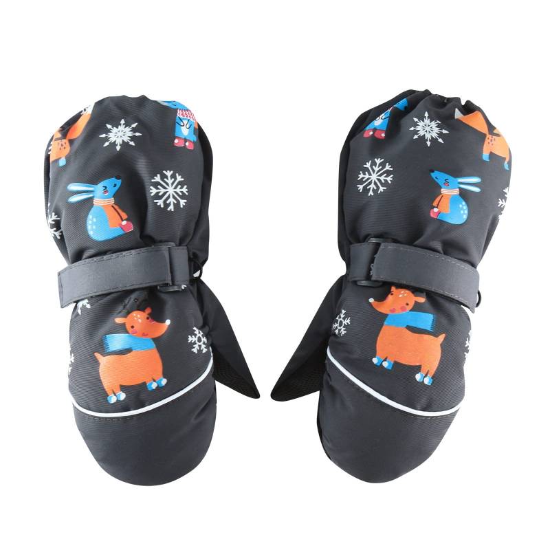 Bkazwe Schneehandschuhe Kinder wasserdichte und Winddichte Warm Sporthandschuhe Handschuhe Kinder Snowboard Handschuhe für Outdoor Verdickt Winterzeit Handschuhe für Jungen und Mädchen von Bkazwe