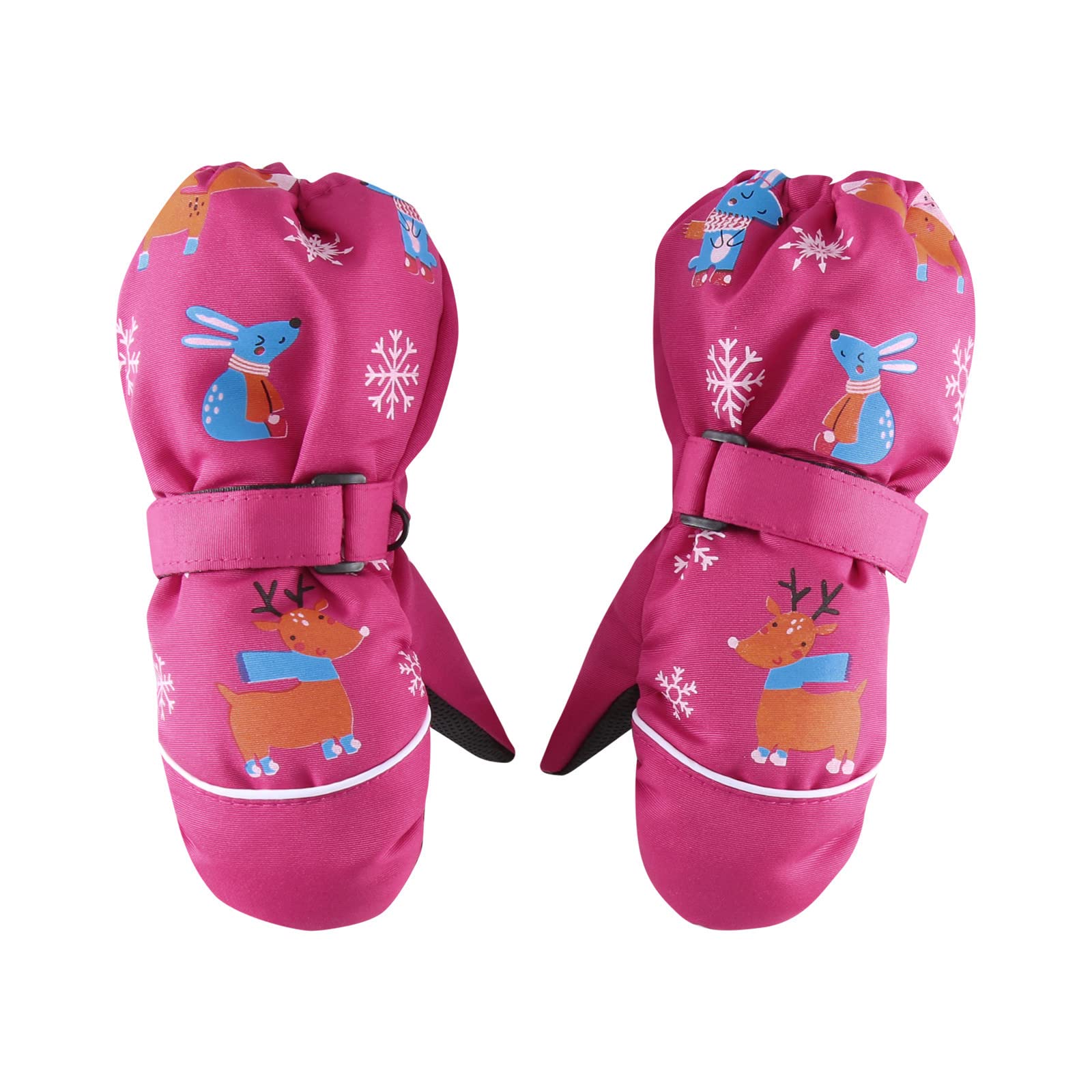 Bkazwe Schneehandschuhe Kinder wasserdichte und Winddichte Warm Sporthandschuhe Handschuhe Kinder Snowboard Handschuhe für Outdoor Verdickt Winterzeit Handschuhe für Jungen und Mädchen von Bkazwe