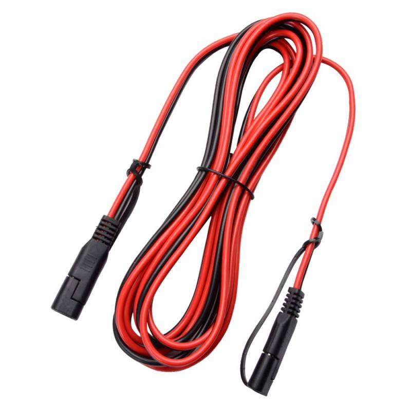 Bkinsety 12FT SAE bis SAE Verlängerungskabel 16AWG 2 Pin Quick Connect Anschluss Kabel mit Schutzhülle für Auto Batterieladung von Bkinsety