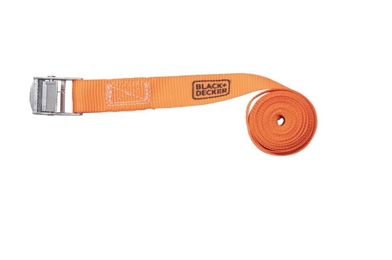 BLACK+DECKER Spanngurt mit Ratsche - Zurrgurt - Tragkraft bis zu 100 KG - 1 x 5 M von BLACK+DECKER