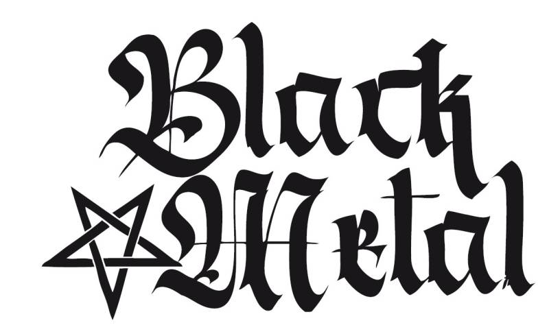 Black Metal Pentagramm (hoch) Autoaufkleber, 14cm Autoaufkleber für Lack oder Heckscheibe (schwarz) von Black Metal