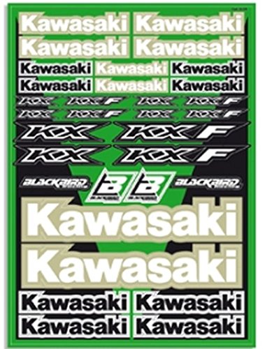 Blackbird Racing MX Enduro Aufkleber Sponsoren Sticker vorgestanzt Kawasaki von Blackbird Racing