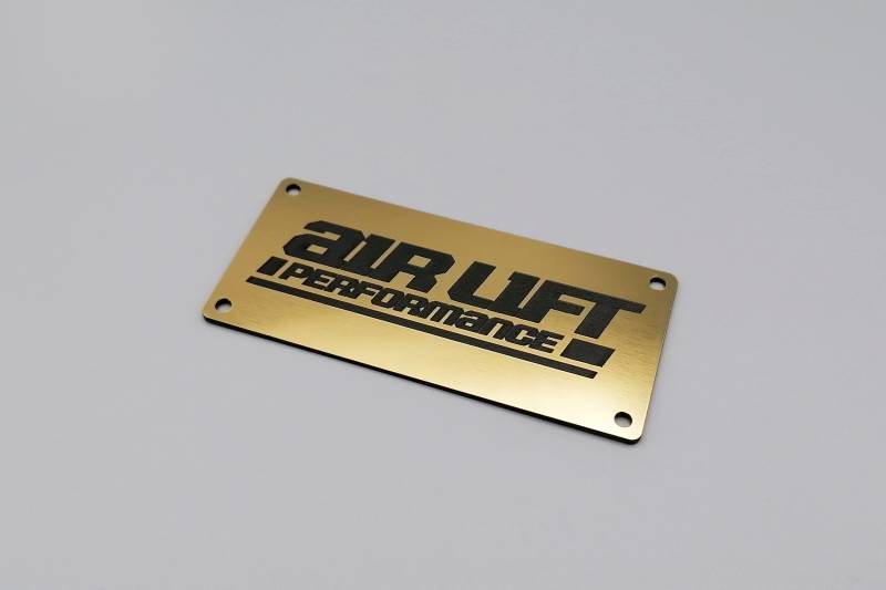 Airlift Performance 3P 3H 3S Ventilblock Cover (Gold (Gebürstet), Oldstyle: 51x110 mm) von Blacked LaserTEC