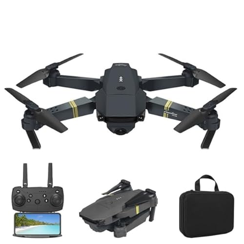 Drohne Mit Kamera 4K Komplettpaket Airon Drone für Kinder und Erwachsene Raptor 8K Drohne Mini Drone Zusammenklappbarer Quadcopter, 120° Panorama-Modus, Zeitlupenmodus, 360° Drehung von Blarie