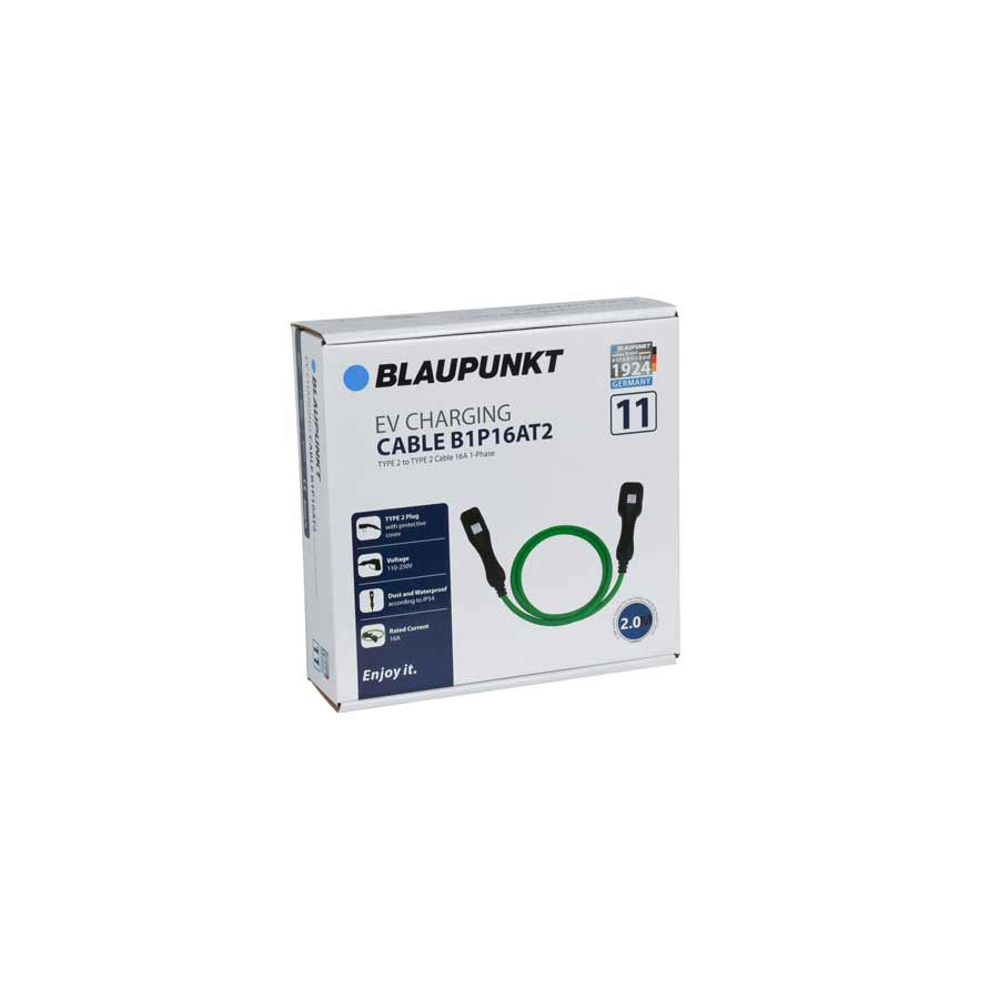 Blaupunkt E-Ladekabel B1P16AT2 N11, Typ 2, 16 A, einphasig, 3,7 kW, 2 Meter von Blaupunkt