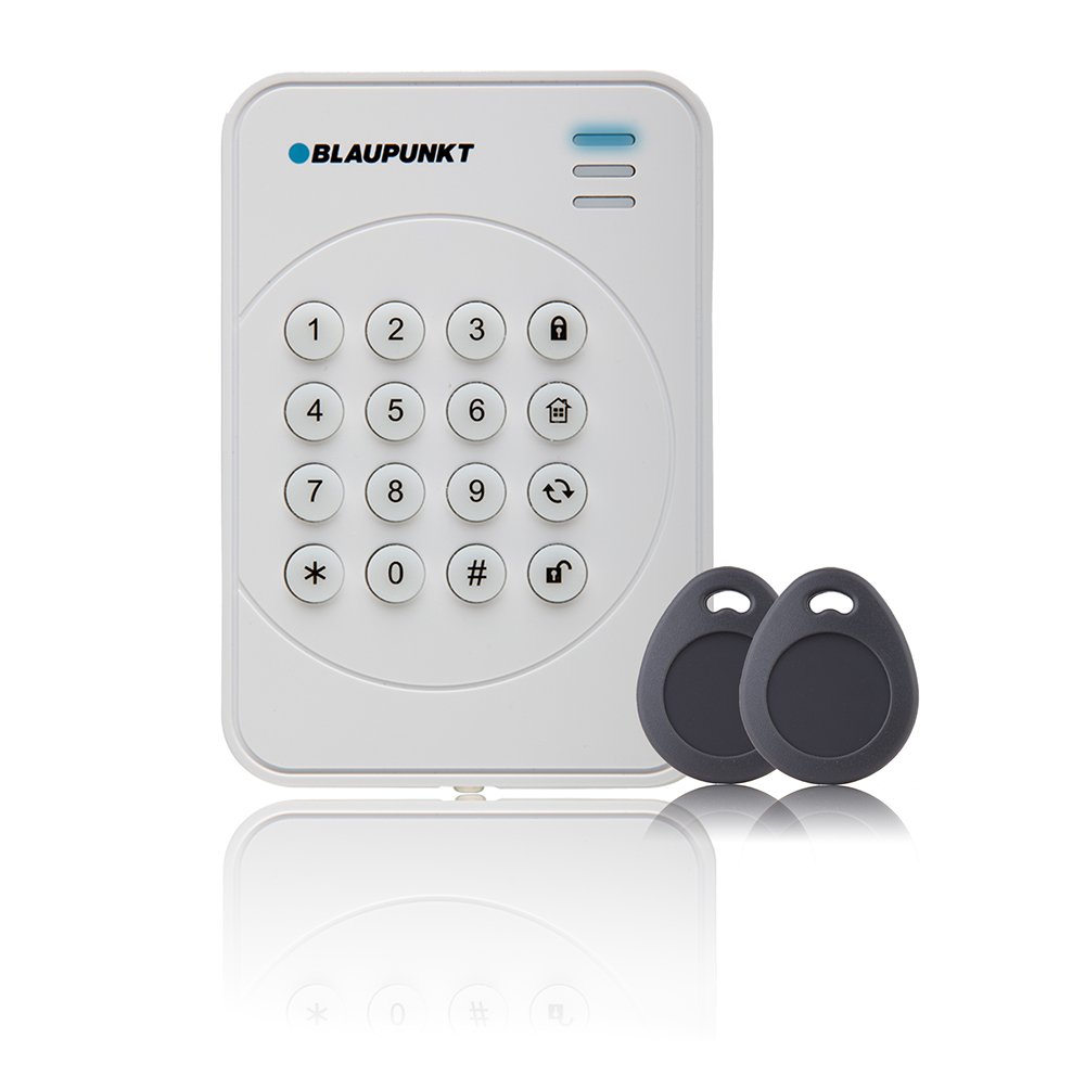 Blaupunkt KPT-R1, inklusiv 2 RFID sichere Funk-verschlüsselung/kinderleichte Bedienung Alarmanlagen, Bedienteil mit Rolling-Code inkl. Tag-Reader und 2X Tags von Blaupunkt