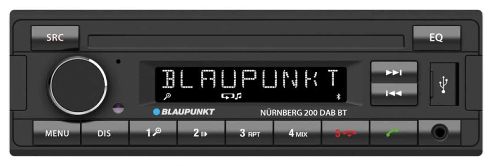 Blaupunkt Nürnberg 200 DAB BT Autoradio Bluetooth-Freisprecheinrichtung, DAB+ Tuner von Blaupunkt