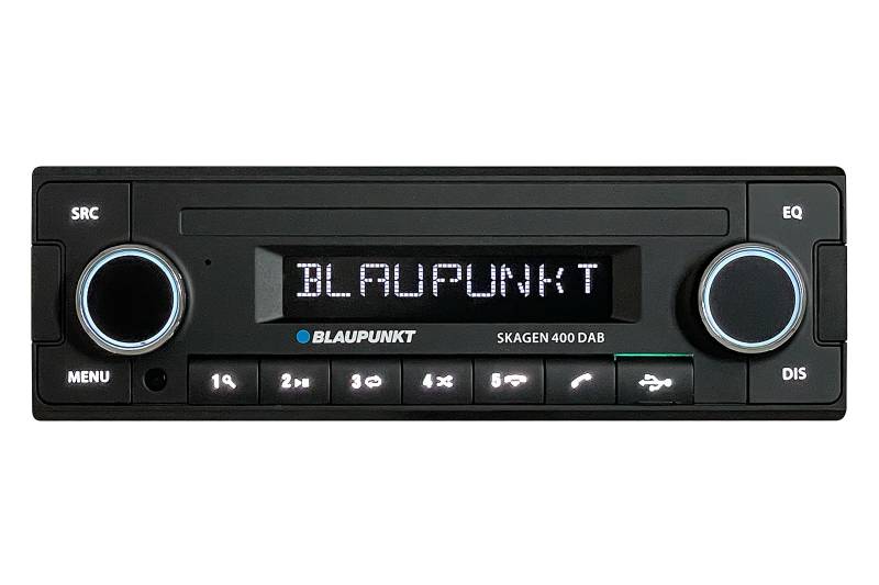 Blaupunkt Skagen 400 DAB, 1-DIN Radio, Kurze Einbautiefe, DAB, Bluetooth, schwarz von Blaupunkt