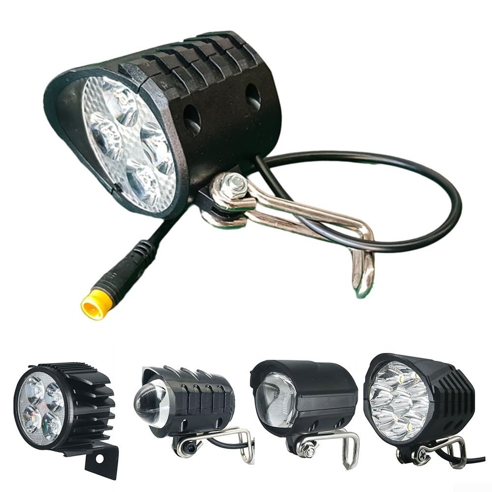 BlissfulAbode LED-Scheinwerfer-Set für Elektrofahrzeuge mit eingebautem Lautsprecher und Mehrfachspannungskompatibilität (J-LED-1D(H)) von BlissfulAbode