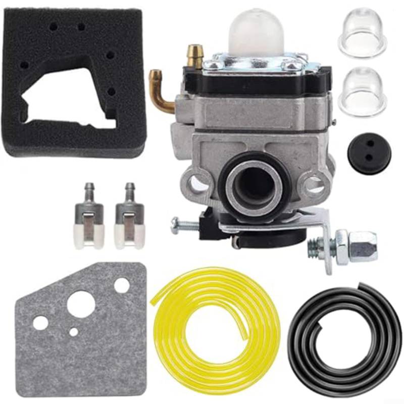 BlissfulAbode Vergaser-Ersatz-Set für Honda GX22 GX31 FG100 HHE31C HHT31S UMK431 Trimmer Rasenmäher Motorteile mit Luftfilter von BlissfulAbode