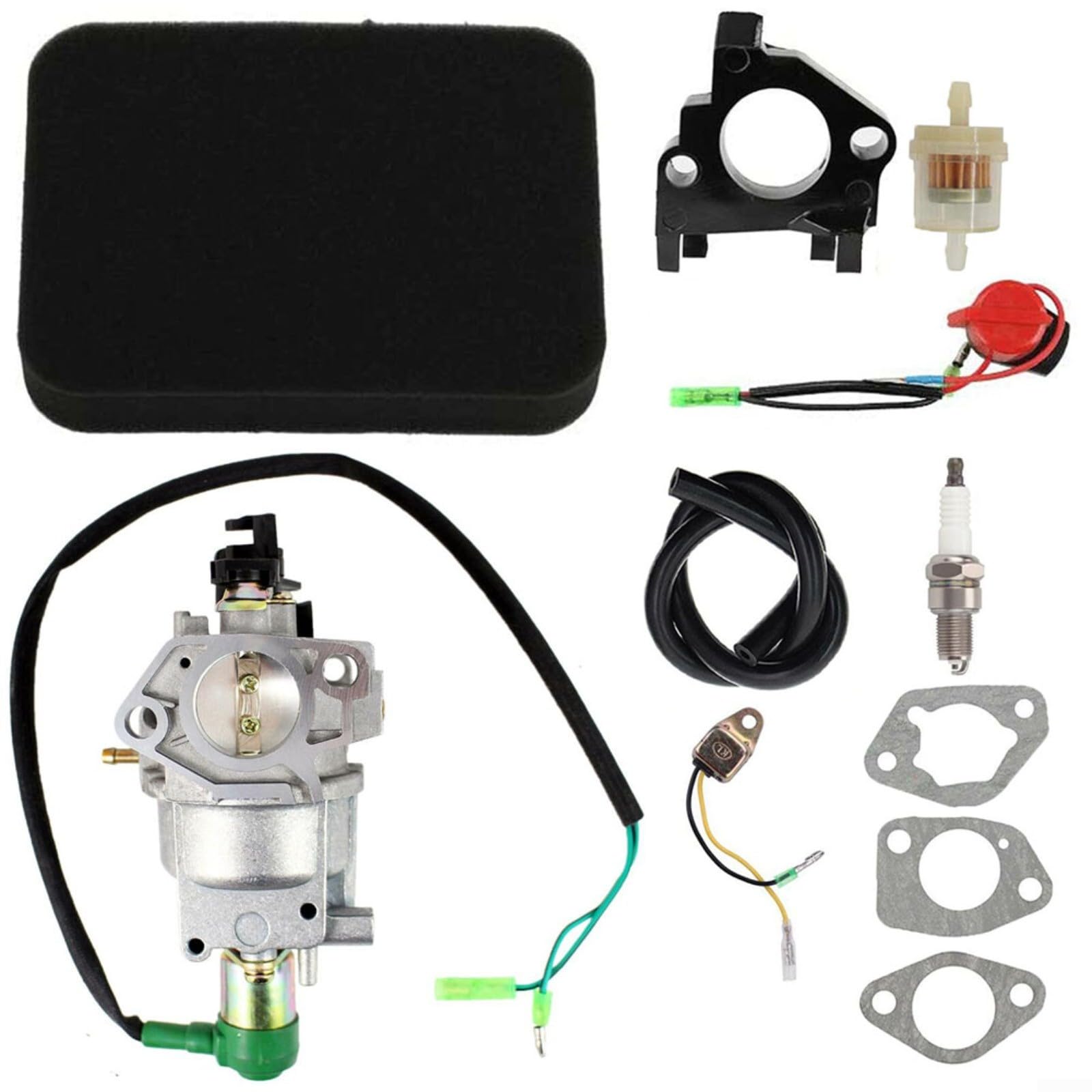 BlissfulAbode Vergaser-Kit für industriellen 8500 Generatormotor – Ersatz für GX390, stabile Konstruktion, kompatibel mit GX340, 11for, 16for, 182F, 188F von BlissfulAbode