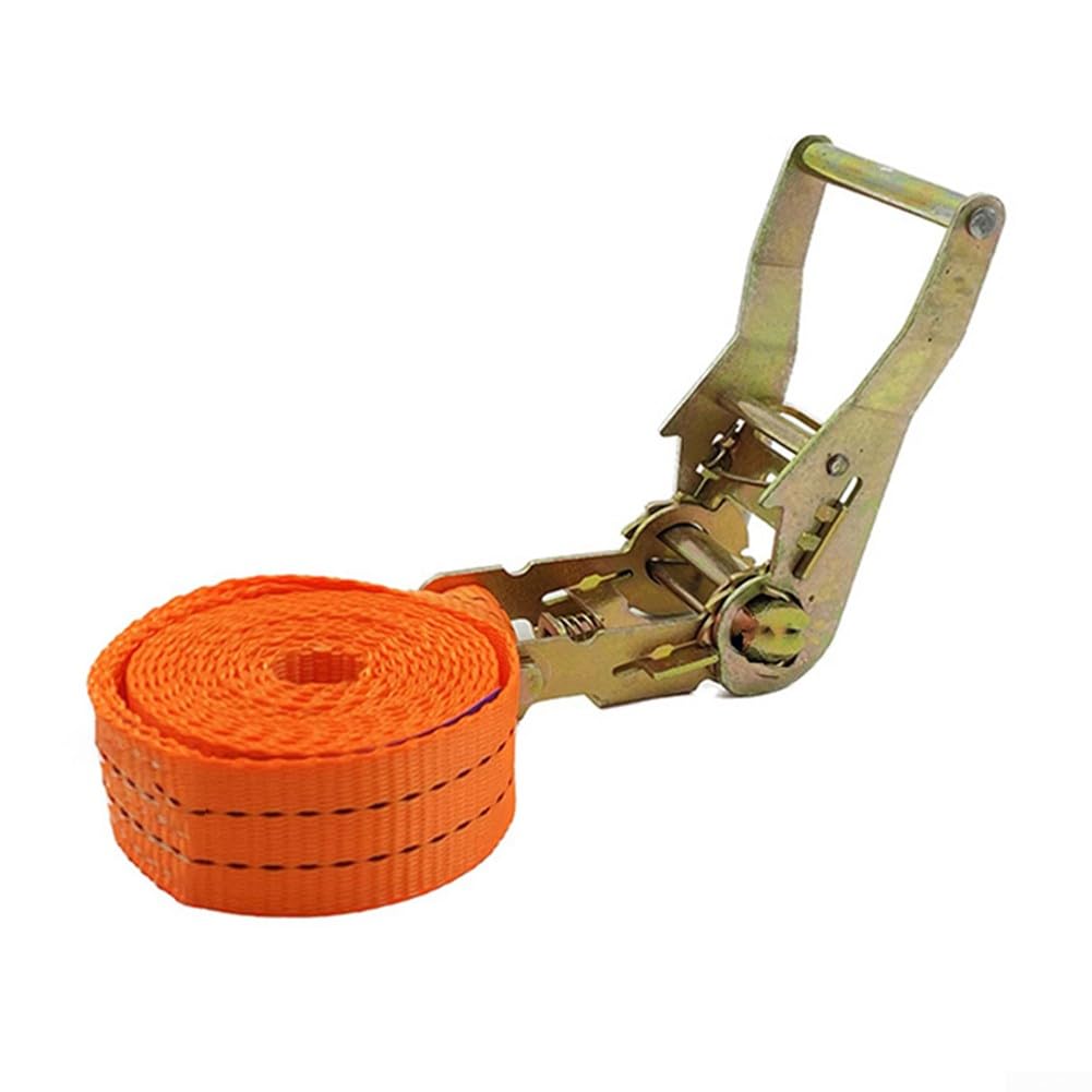 Ratschengurt 3,8 cm, Doppel-A-Polyester, Spanngurt, Gepäckverzurrung, starker Ratschengurt mit Schnalle, Ratschengurt mit Metallschnalle für sichere Befestigung (12 m) von BlissfulAbode