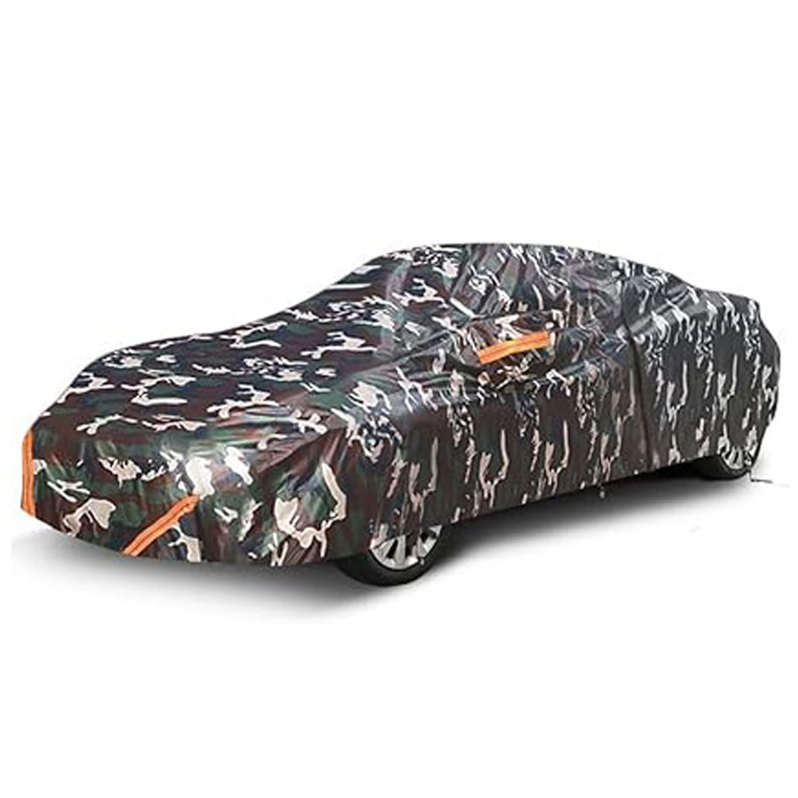 Autoabdeckung für Mini Cooper Cabrio 3 Türer Wasserdicht Staubdicht UV-beständig Mit Reflektorstreifen Autoplane Vollgarage(Camouflage) von Blivysse