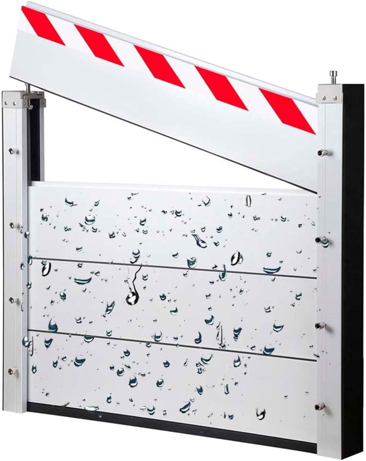 Blivysse Mobile Hochwasserschutz Barriere Tür,Aluminiumlegierung Hochwasserschutz Barriere Auf Türen,Hochwasserschutz Wasserabweiser for Garage/Basement/Haustür/Auffahrt(100 * 80) von Blivysse